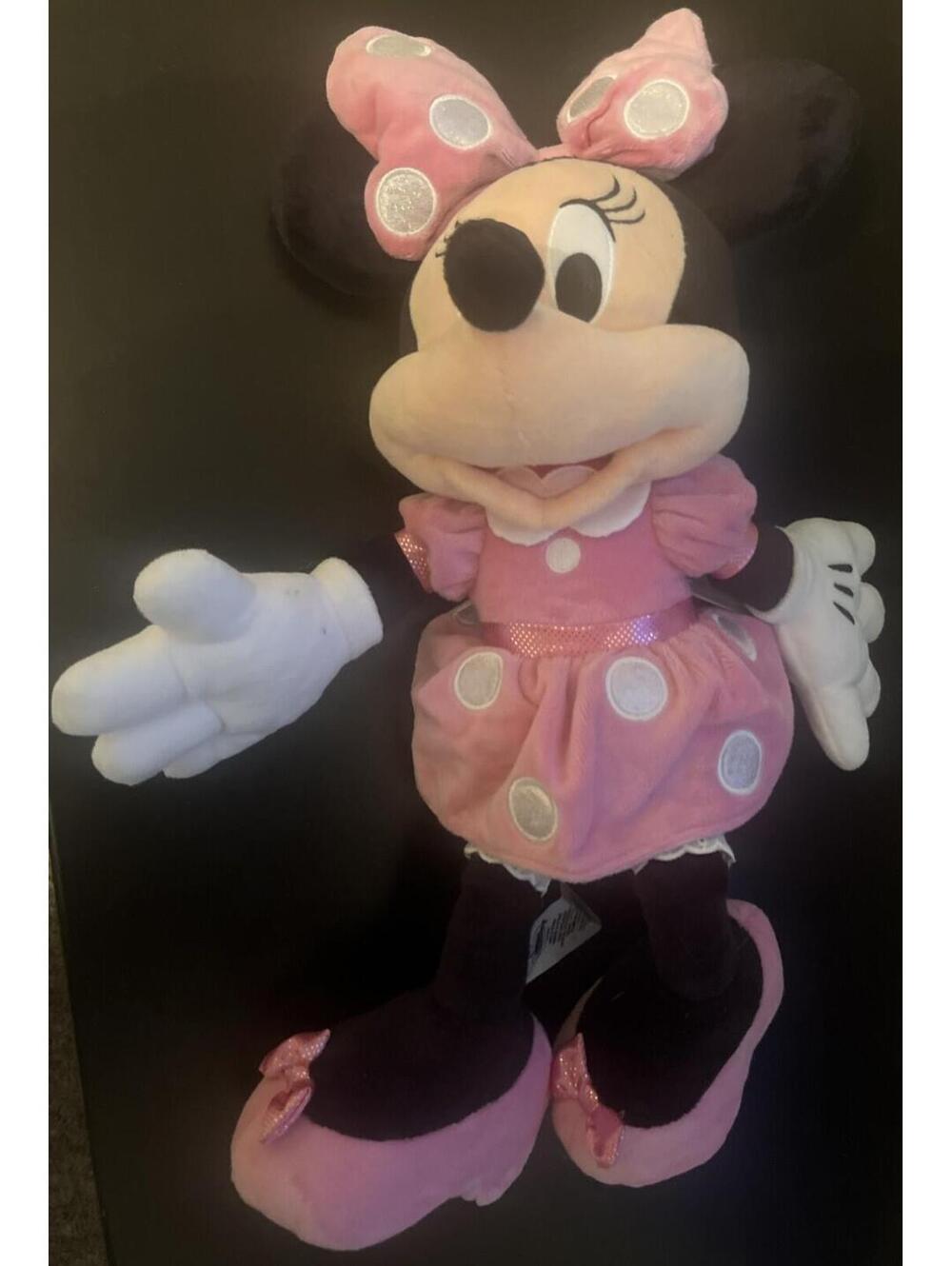 Disney Collection Minnie Mouse Plush Doll 18 inch / Pink Dress Pink Shoes - NWT